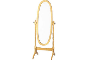 Seconique Contessa Antique Pine and White Cheval Mirror (5762153087142)