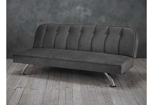 LPD Brighton Green, Grey, Orange, Pink Velvet Fabric Vintage Style Sofa Bed (6579740737710)