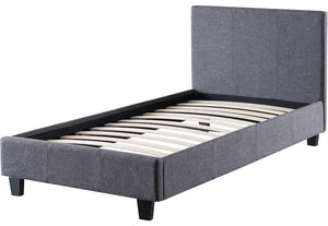 Seconique Prado Grey Fabric 3FT Single Bed (5759324684454)