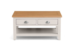 Julian Bowen Richmond Elephant Grey Solid Oak Coffee Table (6542899675310)