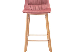 LPD Furniture Harper Beige Blue Grey & Vintage Pink Barstool Set of 2 (6169580535982)