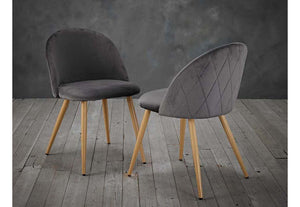 LPD Furniture Venice Black, Green, Grey & Pink Fabric Dining Chair (6074423804078)