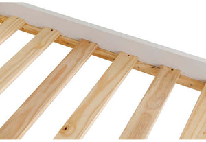 Seconique Monaco White Low Foot End Wooden Bed 5FT King Size (5756188885158)