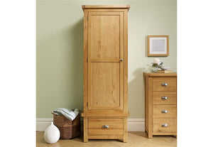 Birlea Woburn Solid Oak/Oak Veneers Wardrobe (5600560611494)