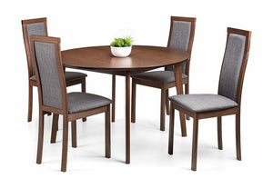 Julian Bowen Farringdon Walnut Circular Dining Table (5801667952806)