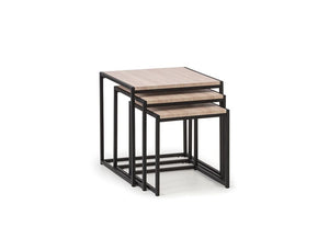 Julian Bowen Tribeca Sonoma Oak Nest of Tables (6933983461550)