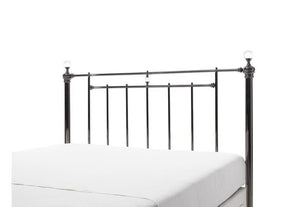 Serene Clara Black Nickel Metal Headboard 5FT King Size - 150cm (7567177023662)