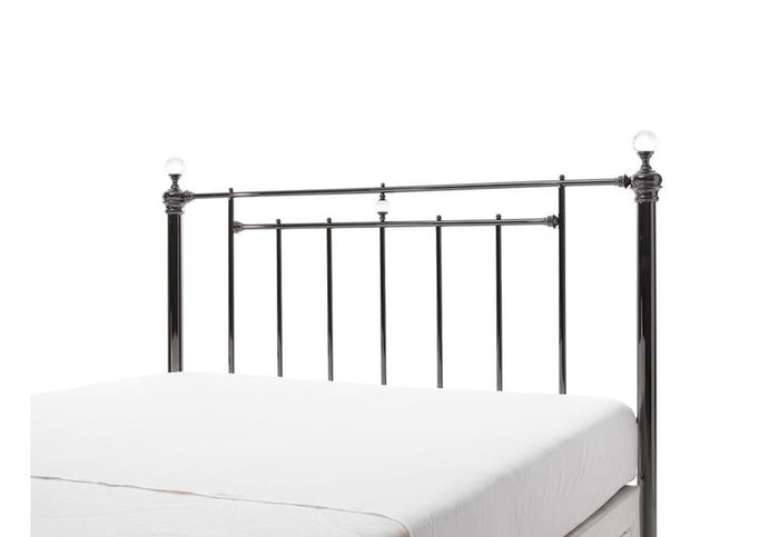 Serene Clara Black Nickel Metal Headboard 5FT King Size - 150cm