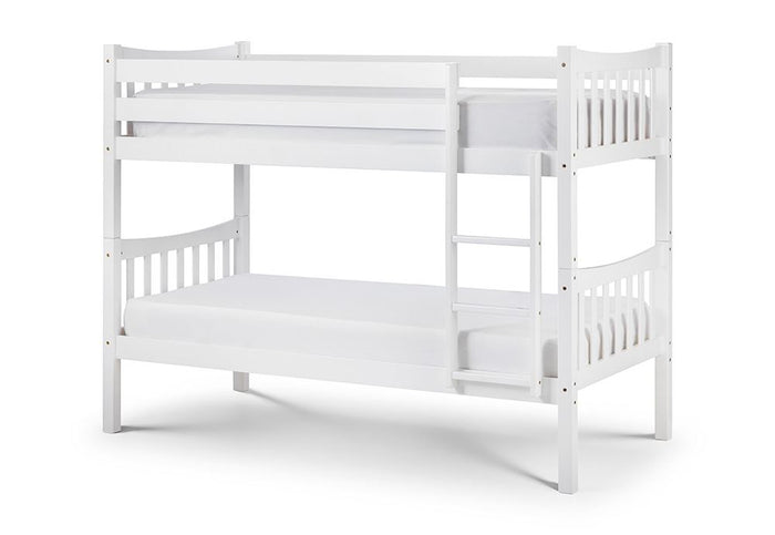 Julian Bowen Zodiac White Fixed Ladder Bunk Bed