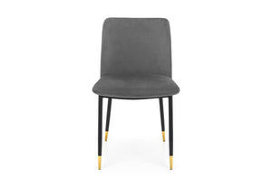 Julian Bowen Delaunay Grey, Blue, Mustard & Dusky Pink Velvet Dining Chair (7582826397870)