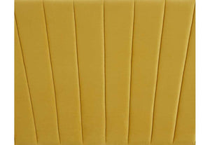 LPD Furniture Lexie Mustard Pink Silver Upholstered Fabric Bed Double King Size (6164080853166)