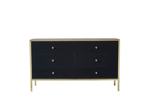 Birlea Fenwick Black Mirror Glass 4 Drawer,6 Drawer and Merchant Chest of Drawer (5600445005990)