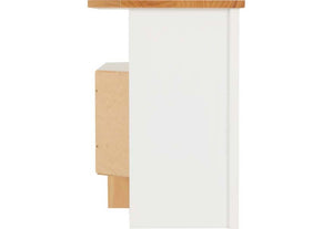 Seconique Ludlow White with Oak Lacquer TV Unit (5747770982566)