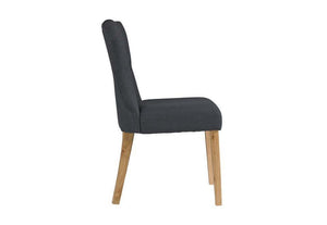 LPD Furniture Naples Beige & Grey Fabric Dining Chair (6074495533230)