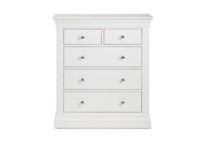 Julian Bowen Clermont White Solid Pine 3 + 2 Drawer 4 + 3 Drawer (5642197663910)