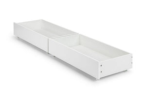 Julian Bowen Manhattan White Wooden Bookcase Bed with Underbed Drw 3FT Single (6570336092334)