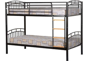 Seconique Ventura Black & Silver Bunk Bed (6976477757614)