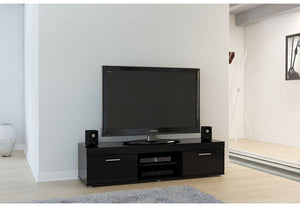 Birlea Edgeware Black, Walnut & Black, White and White & Grey Gloss TV Unit (5600640467110)