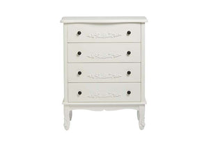 LPD Furniture Antoinette Black and White 4 Drawer Chest (6113122713774)