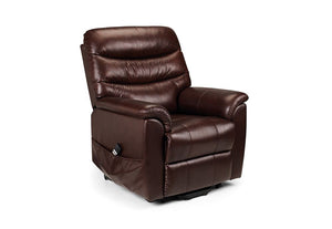 Julian Bowen Pullman Brown Dual Motor Rise & Recline Chair (5801701343398)