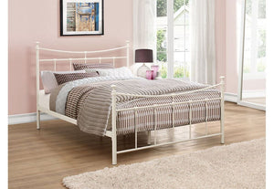 Birlea Emily Black and Cream Metal Bed 3FT Single, Small Double and 4FT6 Double (5597591568550)