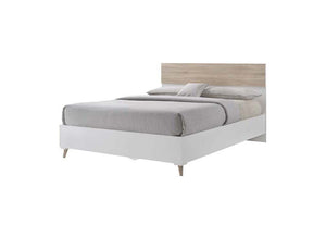 LPD Furniture Stockholm White and Oak Wooden Bed Frame Single Double King Size (6164265304238)