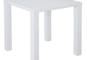 LPD Monroe Puro High Gloss White Charcoal Cream Stone Small Dining Table (6167981621422)