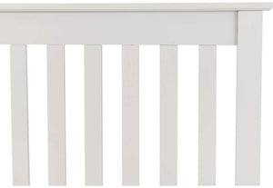 Seconique Monaco White Low Foot End Wooden Bed 5FT King Size (5756188885158)