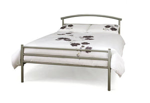 Serene Brennington Silver Metal Bed 2FT6 3FT Single Small Double 4FT6 King Size (7016840724654)