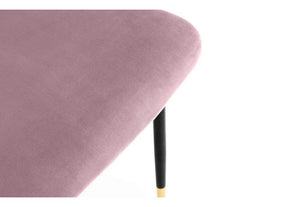 Julian Bowen Delaunay Grey, Blue, Mustard & Dusky Pink Velvet Dining Chair (7582826397870)