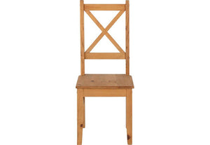 Seconique Salvador Distressed Waxed Pine Dining Chair (5703509475494)