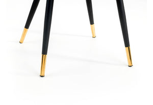 Julian Bowen Hadid Grey & Green Velvet Dining Chair (7582911922350)