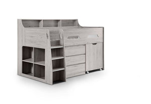 Julian Bowen Jupiter White & Grey Oak Mid Sleeper (5639746584742)