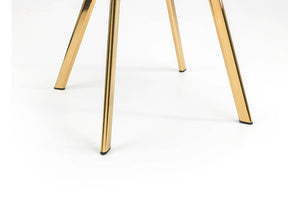 Julian Bowen Lorenzo Grey & Blue Velvet Cantilever Dining Chair (7582899175598)