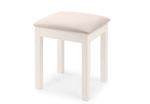 Julian Bowen Maine Surf White and Dove Grey Solid Pine Dressing Table Stool (6563311354030)