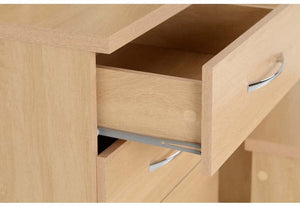 Seconique Nevada Grey, Oyster, Sonoma Oak and White 4 Drawer Dressing Table Set (5769105014950)