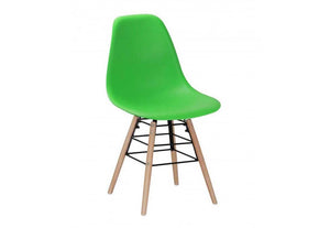 Heartlands Lilly Black Plastic (PP) & Solid Beech Legs Dining Chair (7485996236974)