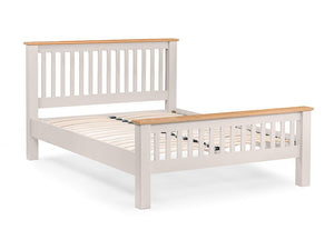 Julian Bowen Richmond Solid Oak High Foot End Wooden Bed 4FT6 Double 5FT King (5644964790438)