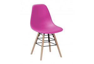 Heartlands Lilly Black Plastic (PP) & Solid Beech Legs Dining Chair (7485996236974)