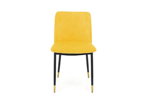 Julian Bowen Delaunay Grey, Blue, Mustard & Dusky Pink Velvet Dining Chair (7582826397870)