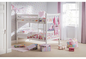 Julian Bowen Zodiac White Fixed Ladder Bunk Bed (6224957833390)