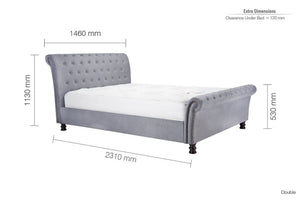 Birlea Opulence Upholstered Fabric Bed 4FT6 Double, 5FT King and 6FT Super King (5597390471334)