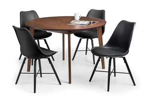 Julian Bowen Farringdon Walnut Circular Dining Table (5801667952806)