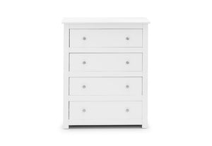 Julian Bowen Radley Surf White and Anthracite 4 Drawer 6 Drawer Wide Chests (5644525830310)