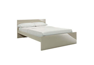 LPD Furniture Puro High Gloss Cream & Stone Wooden Bed Double King Size (6164264812718)