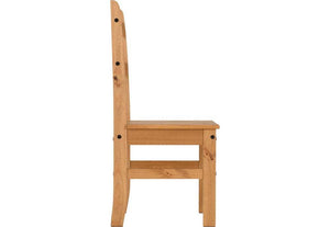 Seconique Corona Distressed Waxed Pine Budget Dining Set Table + 4 Chairs (5718941630630)