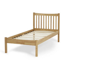 Serene Alice Honey Oak Opal White Hevea Wooden Bed 3FT 4FT Double 5FT 6FT (6677628780718)