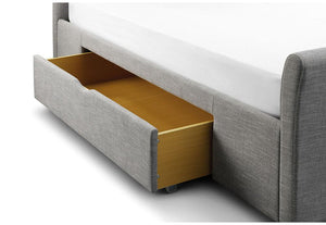 Julian Bowen Capri Fabric Upholstered Bed with 2 Underbed Drws Double 5FT King (6048933740718)
