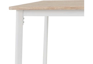 Seconique Riley White/Light Oak Effect Veneer Dining Set Table + 2 Chairs (5719868539046)