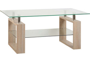 Seconique Milan Light Charcoal and Sonoma Oak Effect Coffee Table (5762105508006)